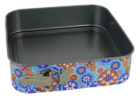 Formy na pečenie MAKRO - Forma na tortu štvorec 24cm dekor PARIS