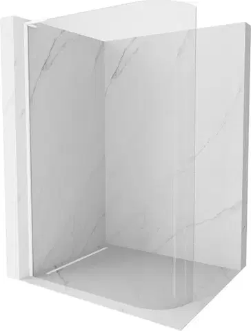 Sprchové dvere MEXEN/S - KiotoL Sprchová zástena WALK-IN 90 x 200, transparent, biała 800-090-103-20-06
