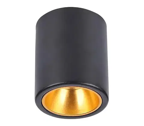 Svietidlá  Bodové svietidlo 1xGU10/35W/230V okrúhly čierna 6691