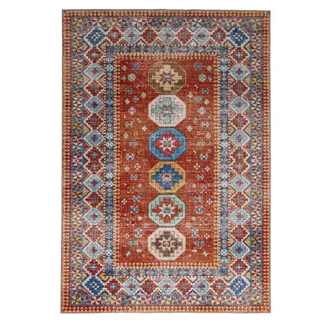 Moderné koberce Koberec Chenile Print Rug 0,8/1,5 RS2549PT-3 červená
