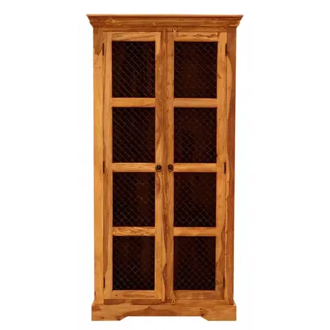 Knižnice Vitrína Jali 100x200x45 z indického masívu palisander
