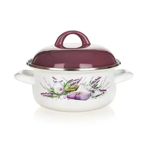Hrnce Banquet LAVENDER smaltovaný kastról 22 cm, pr. 22 cm