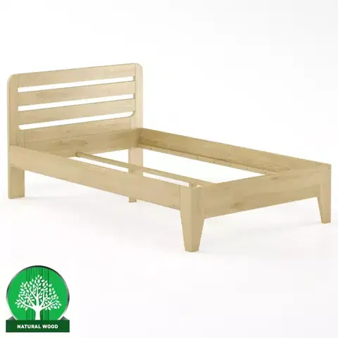 Drevené postele Posteľ buková LK189–120x200 prírodné