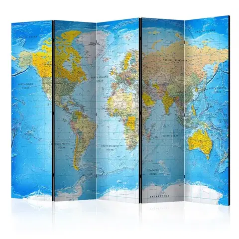 Paravány Paraván World Classic Map Dekorhome