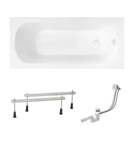 Vane Obdĺžniková vaňa SAT Mika 180x80 cm akrylát ľavá aj pravá SATMIKA1800APN SATMIKA1800APN