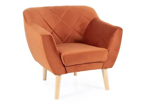 Kreslá Kreslo KARO 1 VELVET buk Signal