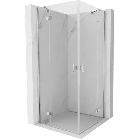 Sprchovacie kúty MEXEN/S - Mist H Duo sprchovací kút dvere krídlové 95 x 95, transparent, chróm 8A5-095L-095P-01-00
