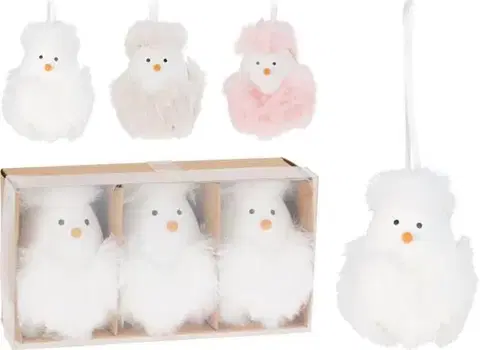 Veľkonočné a jarné dekorácie Kinekus Ozdoba závesná kuriatko 13,5 cm, balenie 3 ks, mix