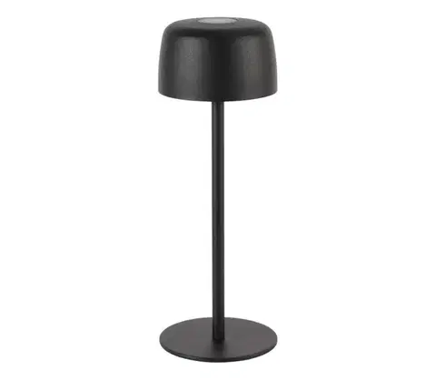 Záhradné lampy Zuma Line ETLED-658-BK - LED Stm. nabíj. lampa POCO LED/2W/1200 mAh IP44 čierna ETLED-658-BK