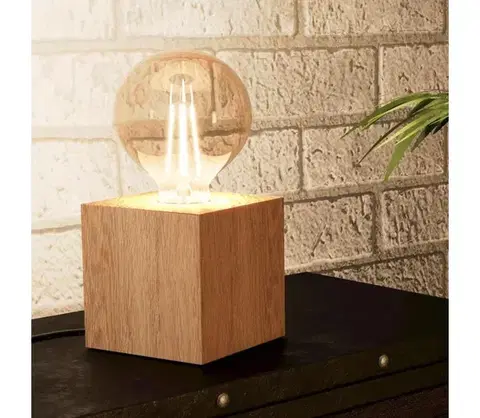 Lampy Eglo 43733 - Stolná lampa PRESTWICK 1xE27/40W/230V béžová 43733