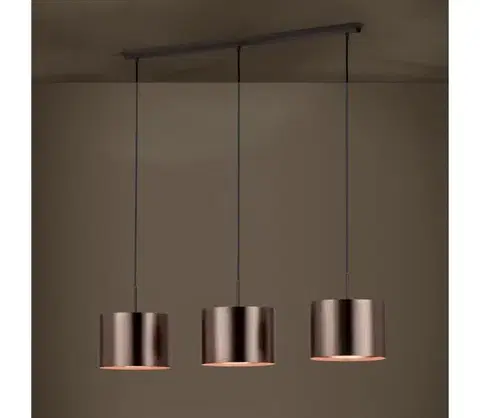 Svietidlá Eglo 39357 - Luster na lanku SAGANTO 1 3xE27/60W/230V medená 39357
