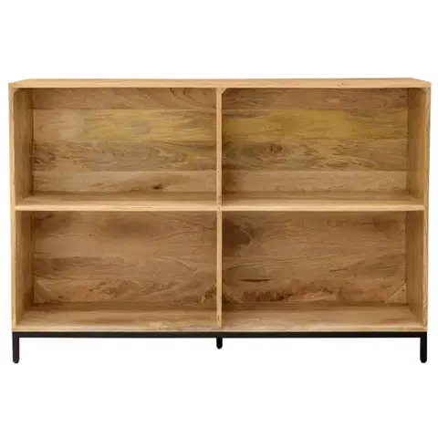 Knižnice Knižnica Gita 130x90x35 indický masív mango