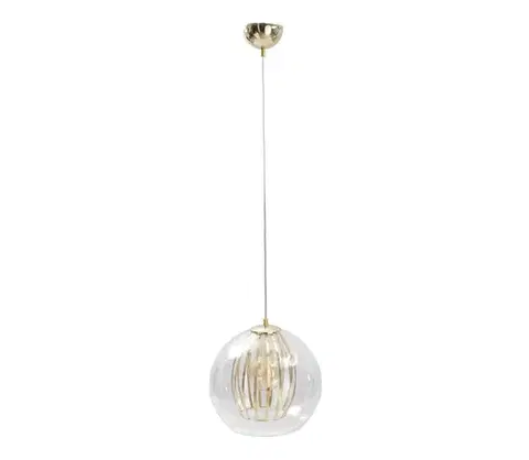Svietidlá Keter Lighting Luster na lanku GLAMI 1xE27/60W/230V zlatá 650/22