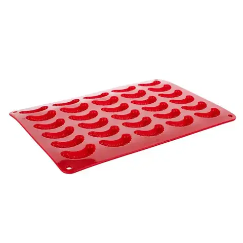 Formy na pečenie Banquet Forma na rohlíčky silikónová Culinaria Red, 