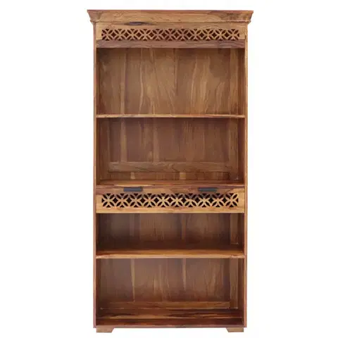 Knižnice Knižnica Mira 90x180x35 indický masív palisander