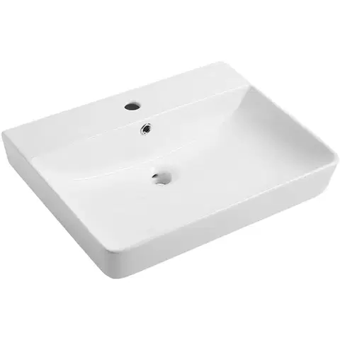 Umývadlá CERANO - Umývadlo keramické Tera - nástenná - biela lesklá - 60x35 CER-680370