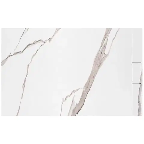 Vane REA - Sprchová vanička Bazalt CARRARA WHITE 80x100 REA-K7000