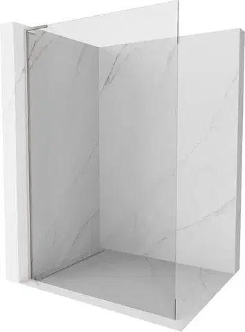 Sprchové dvere MEXEN/S - Kioto L Sprchová zástena WALK-IN 105 x 200, transparent, nikel kefovaná 800-105-103-97-00