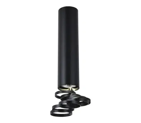 Svietidlá  Prisadený luster TUBA 1xGU10/50W/230V čierna 2282763