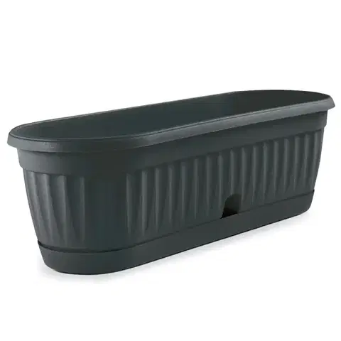 Záhrada Kvetináč Mediteran LUX 32x11,5x8,5 antracit