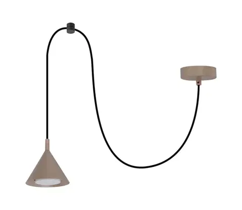 Svietidlá BRILAGI - Luster na lanku CONE SINGLE SPIDER 1xGX53/15W/230V béžová WO-E14-G08-BEI-OEM