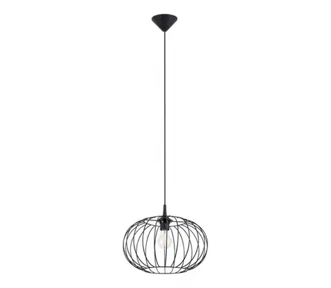 Svietidlá  SL.1185 - Luster na lanku TSUNO 1xE27/15W/230V čierna SL.1185