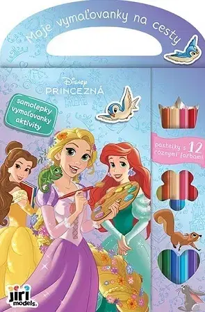Nalepovačky, vystrihovačky, skladačky Moje vymaľovanky na cesty - Princezné