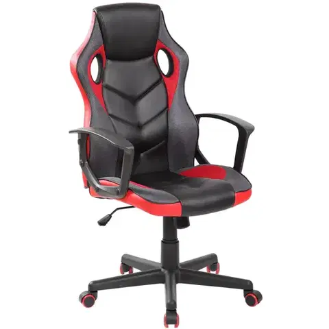Kancelárske kreslá Kreslo pre Hráča Star čierna/červená