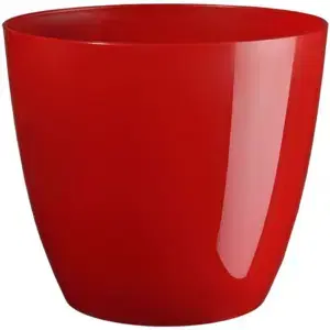 Kvetináče PLASTKON - Kvetináč dekoračný ELLA 13cm bordový, umelá hmota