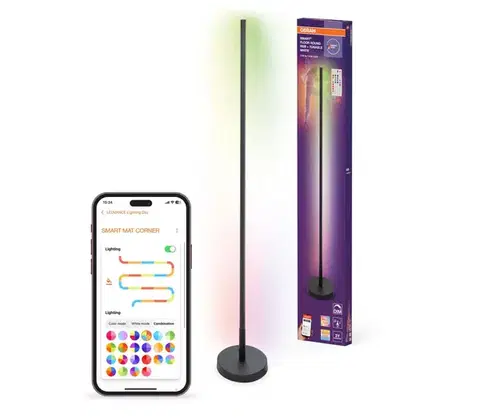 Lampy Osram - LED RGBW stlmiteľná stojacia lampa SMART+ FLOOR LED/14W/230V Wi‑Fi + diaľkové ovládanie 4099854472176