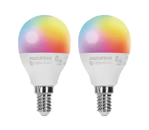 LED osvetlenie  B.V. SADA 2x LED RGBW Stmiev. žiarovka MESH Smart E14/6,5W/230V 2700-6500K -  S10301O31