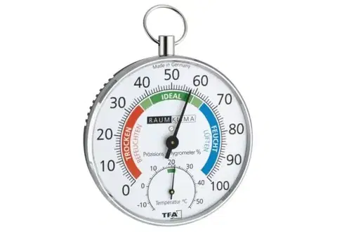 Kuchynské teplomery Kinekus Teplomer a vlhkomer plastový, okrúhly, priemer 10cm, NEW