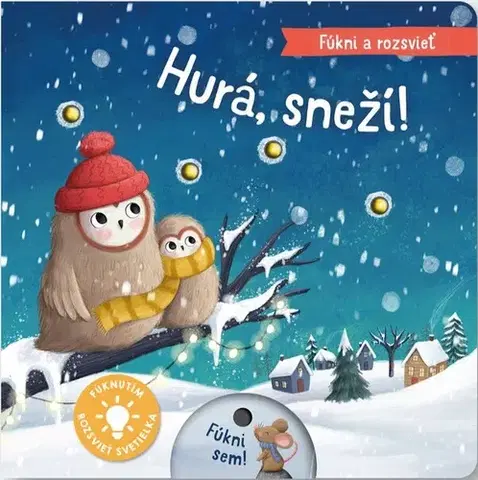 Leporelá, krabičky, puzzle knihy Fúkni a rozsvieť: Hurá, sneží! - Aleksandra Schmidt,Maria Hoeck