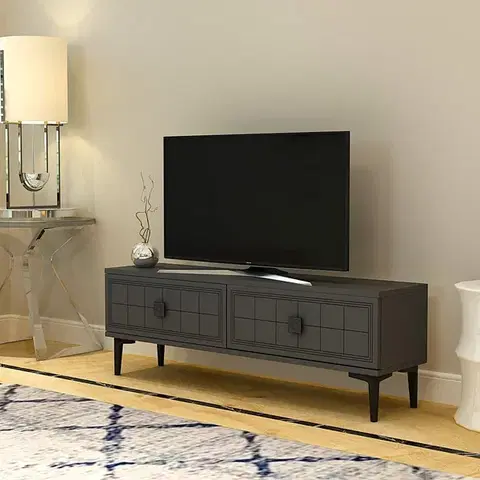 TV stolíky TV stolík Yuka 120 - Anthracite
