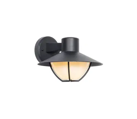 Svietidlá  Vonkajšie nástenné svietidlo ZALIKA 1xE27/60W/230V IP44 čierna SKU013594
