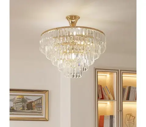 Svietidlá BRILAGI - Prisadený luster CRYSTAL 5xE14/40W/230V zlatá BG71343