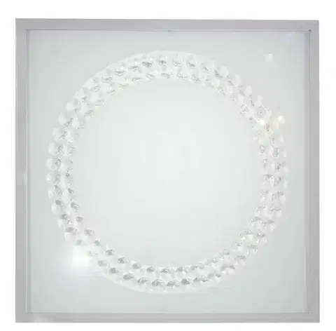 Stropná svetla Stropné svietidlo plafond 29X29 16W LED 4000K saténový kruh LUX
