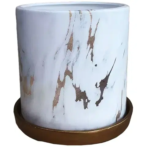 Záhrada Kvetináč YS44149L ceramic Water Transfer Effect 15x15x1
