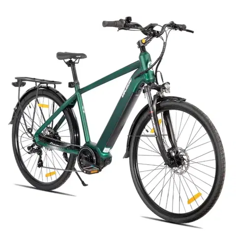 Elektrobicykle Trekingový elektrobicykel Lamassu Allanton 27,5" 374Wh • dojazd až 80 km zelená - 18" (160-180 cm)