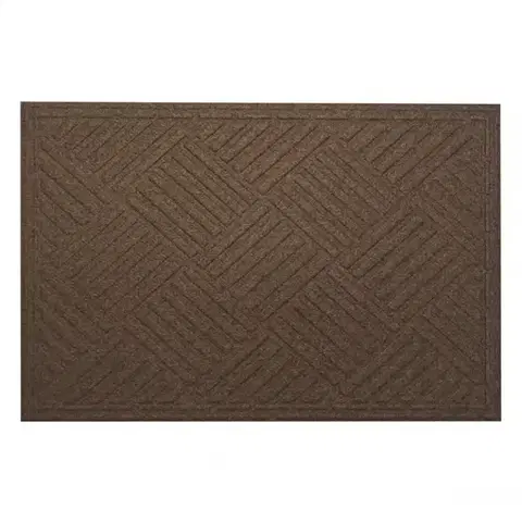 Koberce Rohož Textile K-504-1 80x120 cm hnedá