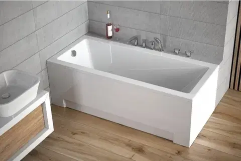 Vane BESCO - Obdĺžniková vaňa TERME - Nožičky k vani - Bez nožičiek, Rozmer vane - 170 × 70 cm OLVTER17