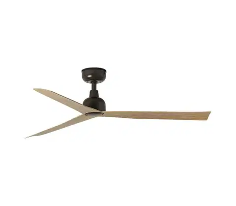 Ventilátory FARO Barcelona FARO 34371WT - Stropný látor MARINE M priemer 125 cm hnedá/čierna IP44 WT + DO 34371T