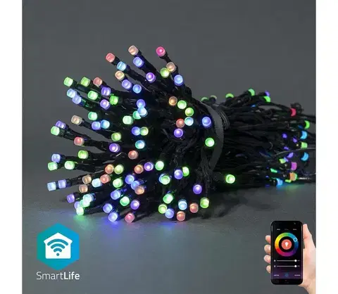 LED osvetlenie  WIFILX01C84 - RGB LED vonkajší svetelný reťaz 84× LED / 8 režimov / 13 m / IP65 / Wi-Fi Tuya WIFILX01C84