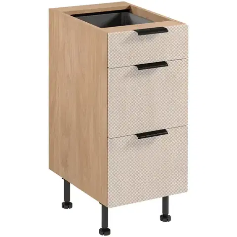 Kuchynské skrinky Korpus Luxeo K04-D40S3-AX dub puccini
