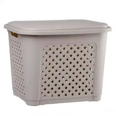 Kúpeľňové doplnky Kôš Katex 19l rattan béž