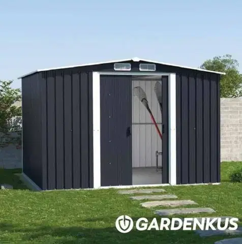 Záhradné skleníky GARDENKUS Domček na náradie GA108 GARDENKUS 312x257x202cm