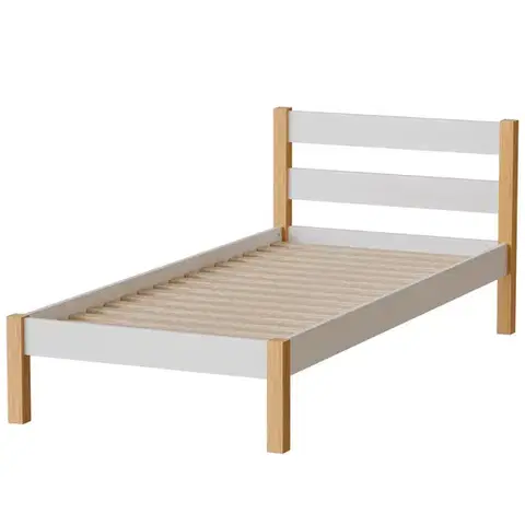 Postele pre dievčatá Posteľ Inka 90 Biela/Prírodný Dub