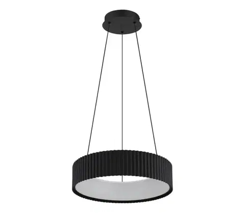 Svietidlá Globo 15924S - LED závesný luster KEMP na lanku LED/45W/230V priemer 46 cm čierny 15924S