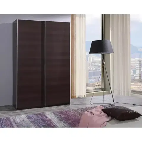 Šatníkové skrine Skriňa Fifi gaštan wenge 135 cm