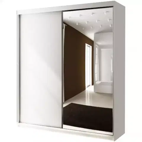 Šatníkové skrine Skriňa Top 23 150 Biely